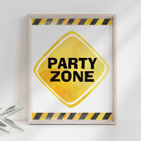 Party-Zone-Zeichen für den Bau von LKW