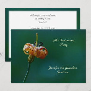 Party zum 15. Hochzeitstag, Name, Gelbe Lilie Einladung