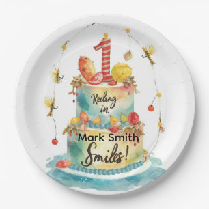Party zum 1. Geburtstag mit Cake Design Pappteller