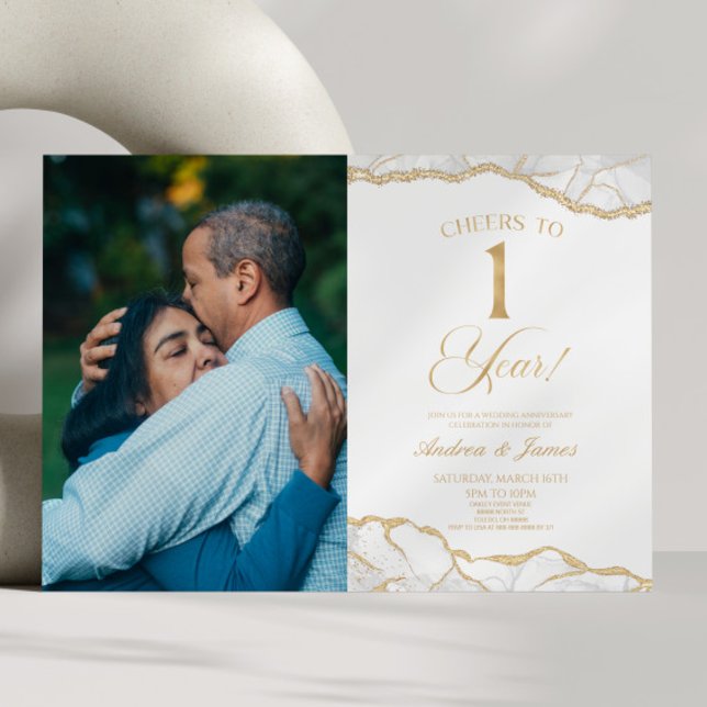 Party zum 1. Hochzeitstag Einladung (Von Creator hochgeladen)