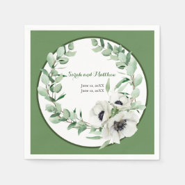 Party zum 20. Geburtstag der Hochzeit Blumenpapier Serviette