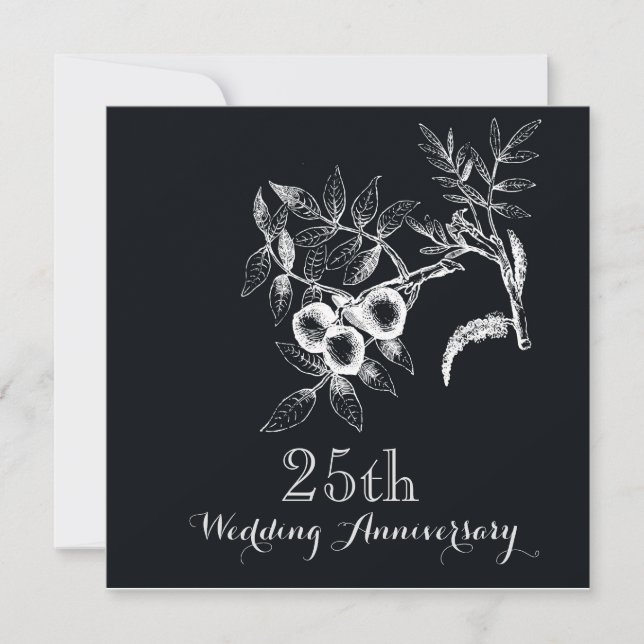 Party zum 25. Hochzeitstag Einladung (Vorderseite)