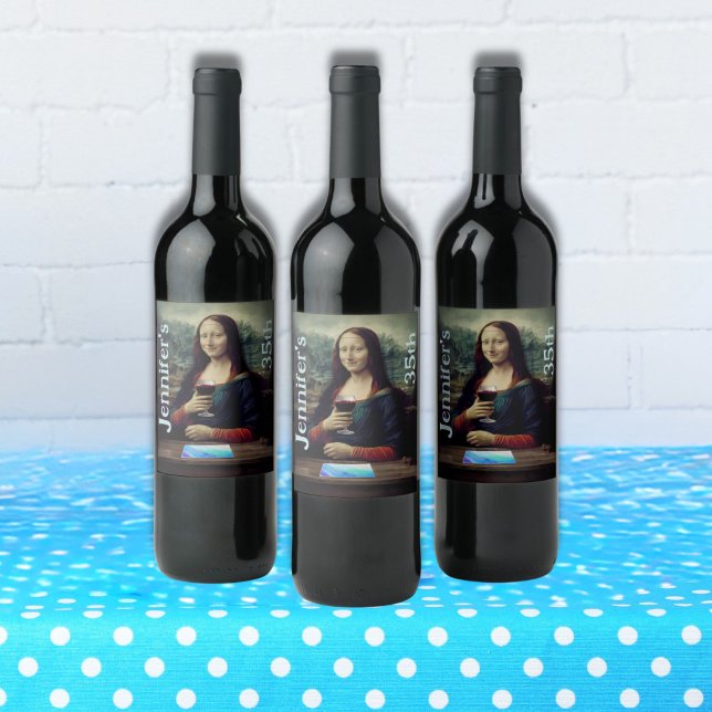 Party zum 35. Mal Weinetikett (Von Creator hochgeladen)