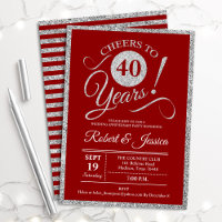 Party zum 40. Jubiläum - Ruby Red Silver