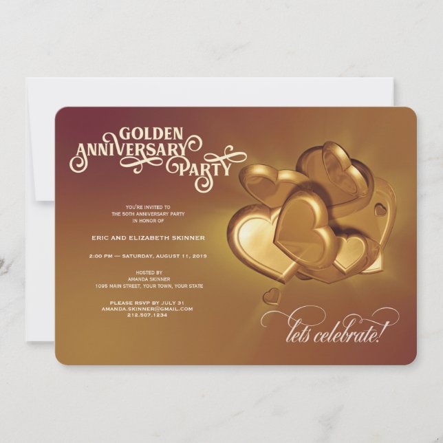 Party zum 50. Goldenen Jubiläum (Version 5) Ankündigung (Vorderseite)