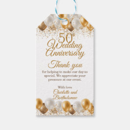 Party zum 50. Hochzeitstag Geschenkanhänger