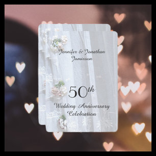 Party zum 50. Hochzeitstag, Vintage Spitze Einladung