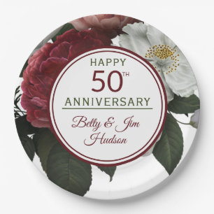 Party zum 50. Jahrestag - Pappteller