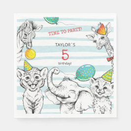 Party zum 5. Jahrestag Serviette