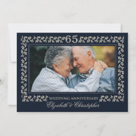 Party zum 65. Hochzeitstag | Benutzerdefiniertes F Einladung