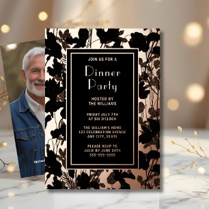 Party zum Abendessen Einladung Künstlerisches Schw