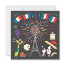 Party zum Bastille Day - Einladung