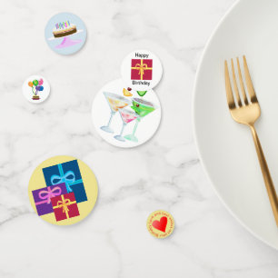 Party zum Geburtstag von Erwachsenen Konfetti