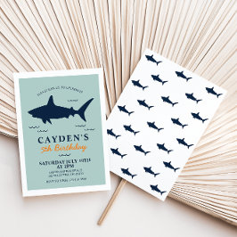 Party zum Geburtstag von Haifischen Einladung
