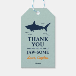 Party zum Geburtstag von Shark Danke Geschenkanhänger