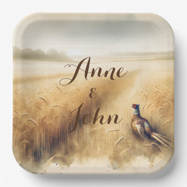 Party zum Herbstfest Pappteller (Vorderseite)