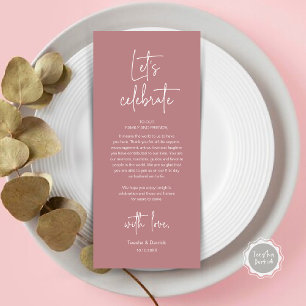 Party zum Hochzeitsplatz zum Abendessen dank Karte