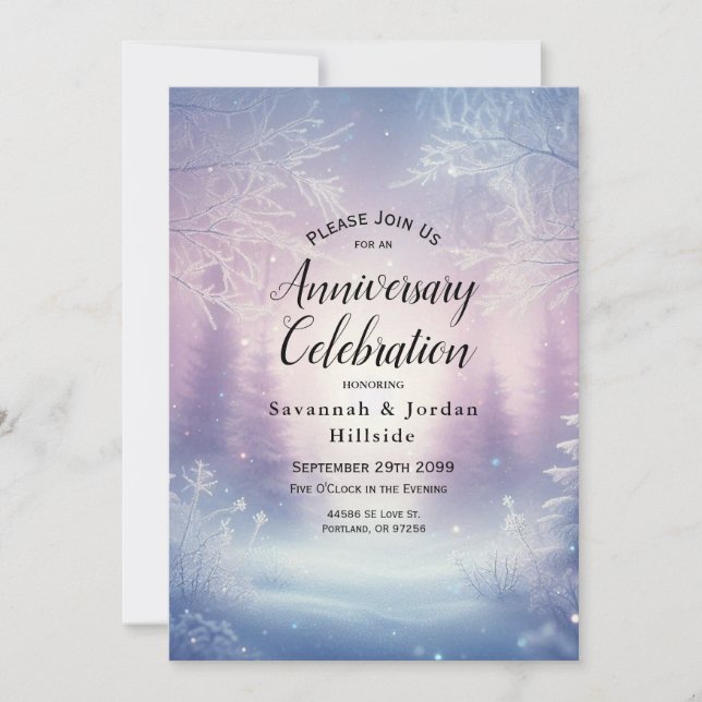 Party zum Jahrestag Einladung (Vorderseite)