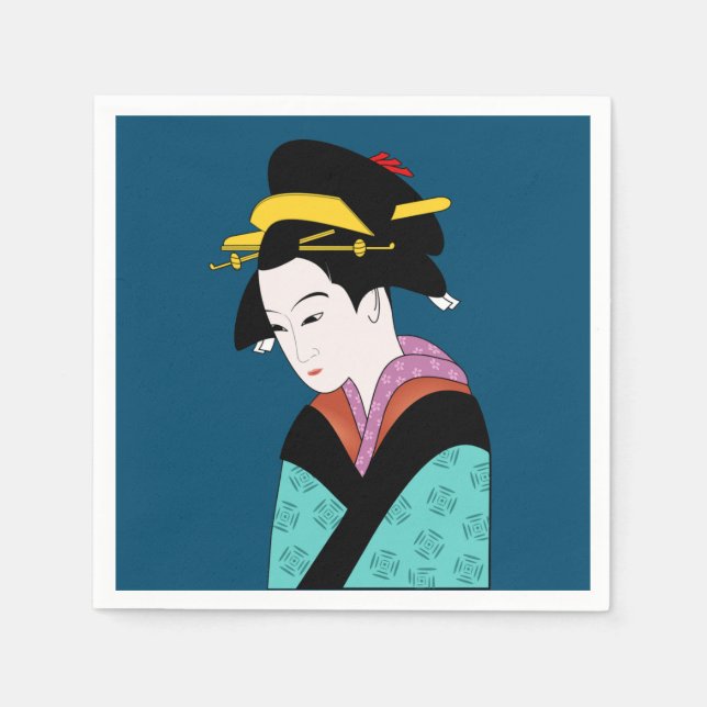 Party zum japanischen Abendessen Serviette (Vorderseite)