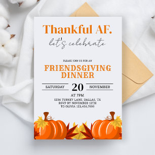 Party zum Mittag- und Abendessen Dank AF Herbst He Einladung