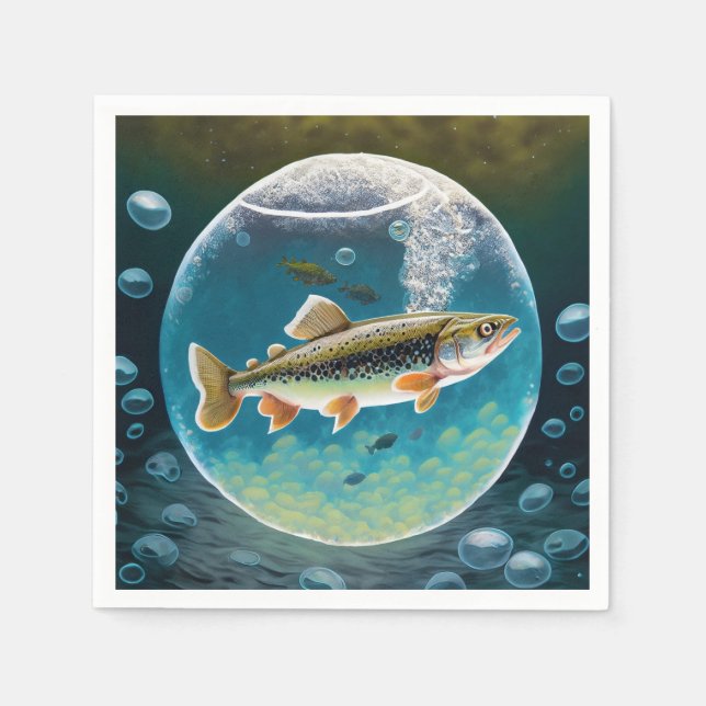 Party zum Thema "Vogelfang" Serviette (Vorderseite)