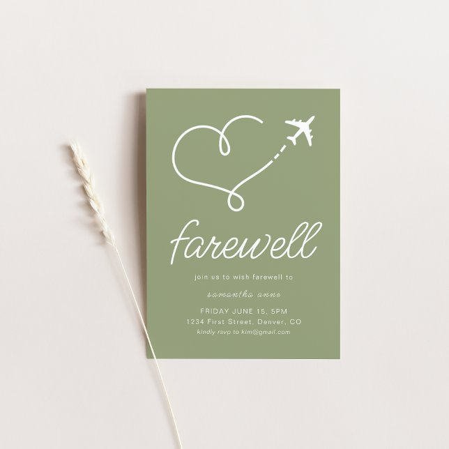 Party zum Umziehen der Ruhestandszeit mit Flugzeug Einladung (Von Creator hochgeladen)