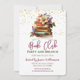Party zur Bibliothek des Buchclubs Einladung