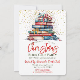 Party zur Bibliothek des Weihnachtsbuchs Einladung