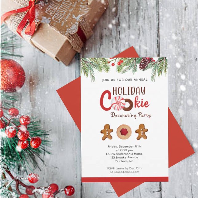 Party zur Dekorierung von Feiertagen Ankündigung (Von Creator hochgeladen)