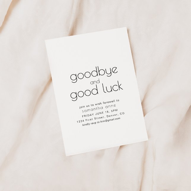 Party zur Rettung von Viel Glück und auf Wiederseh Einladung (Von Creator hochgeladen)