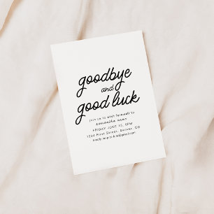 Party zur Rettung von Viel Glück und auf Wiederseh Einladung