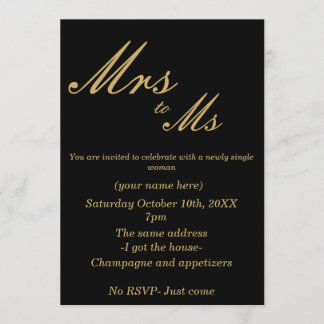 Party zur Scheidung Einladung