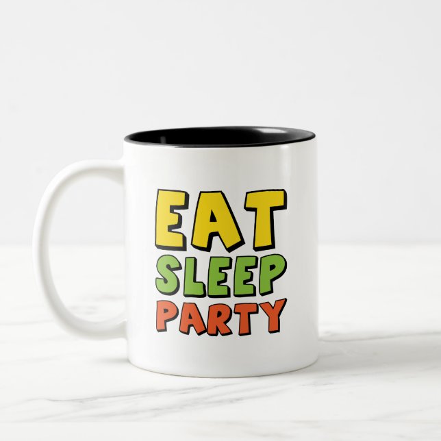 Party Zweifarbige Tasse (Links)
