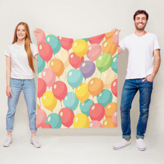 Partybälle in verschiedenen Farben Fleecedecke