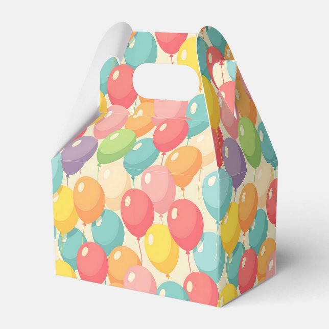 Partybälle in verschiedenen Farben Geschenkschachtel (Vorderseite)