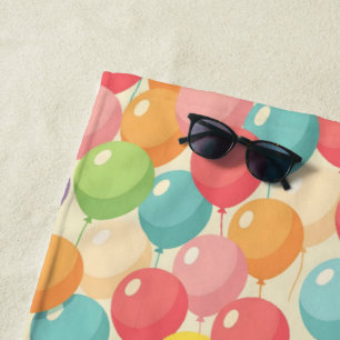 Partybälle in verschiedenen Farben Strandtuch
