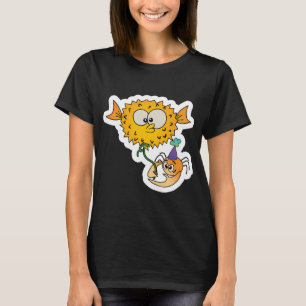 Partyballon Kugelfisch und Geburtstagsglücklicher T-Shirt
