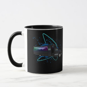 Partybus Zeit Buntes Nachtleben Energie Spaß Tasse