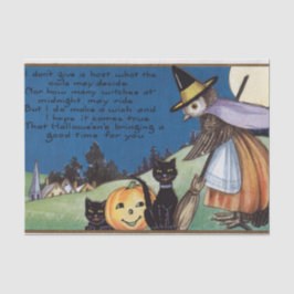 Partygewebe der schwarzen Katzen der Seidenpapier