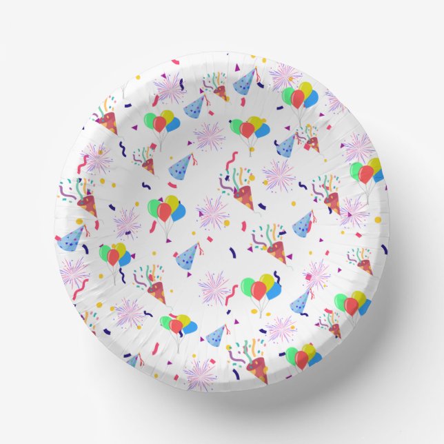 Partyhut-Papierteller Pappteller (Vorderseite)