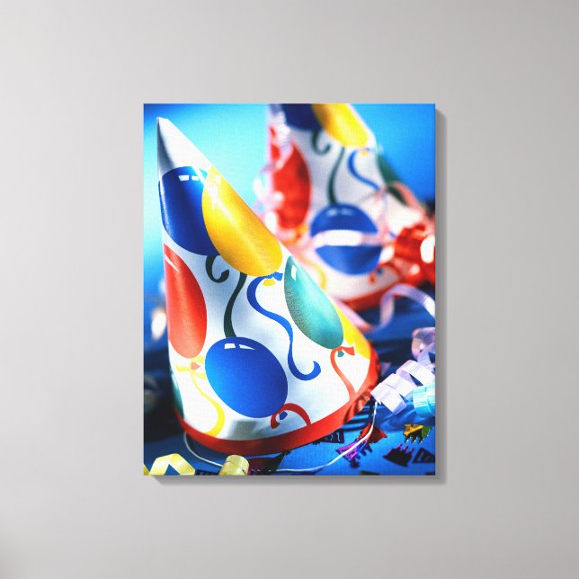 Partyhütchen Leinwanddruck (Vorderseite)