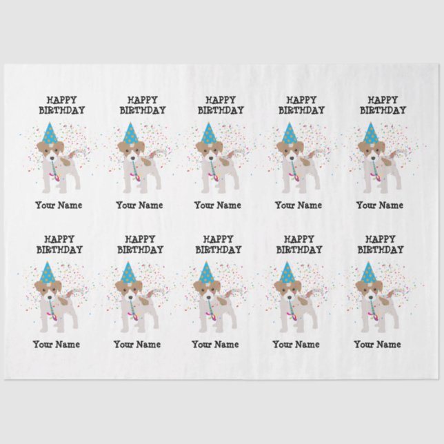 Partying für Hunde - Geburtsname Seidenpapier (Vorderseite)