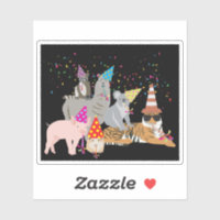 Partying von Tieren - Niedliche Tiere mit Party