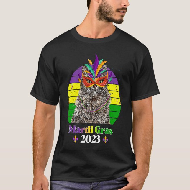 Partymasken-Perlen Mardi Gras 2023  4 T-Shirt (Vorderseite)