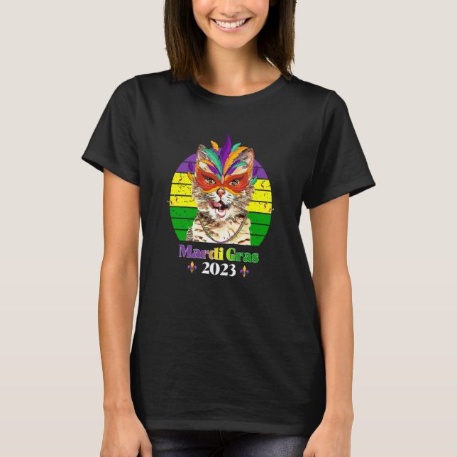 Partymasken-Perlen Mardi Gras 2023  5 T-Shirt (Vorderseite)