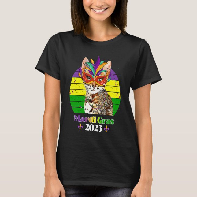 Partymasken-Perlen Mardi Gras 2023  9 T-Shirt (Vorderseite)