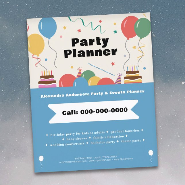 Partyplaner Flyer (Party Planner Flyer)