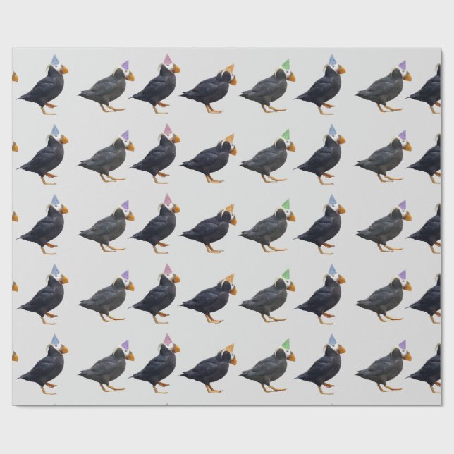 Partypuffins-Papier Geschenkpapier (Flach)
