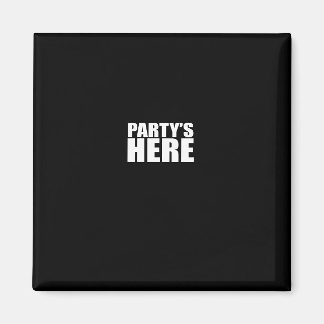 Partys Here - Funny Pauly For New Jersey Gtl Shore Magnet (Vorne)