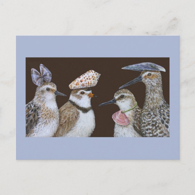 Partys von Shorebirds Postkarte (Vorderseite)